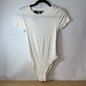 WILD FABLE NWT Ribbed Body Suit Open Back with Ties Women's Size S